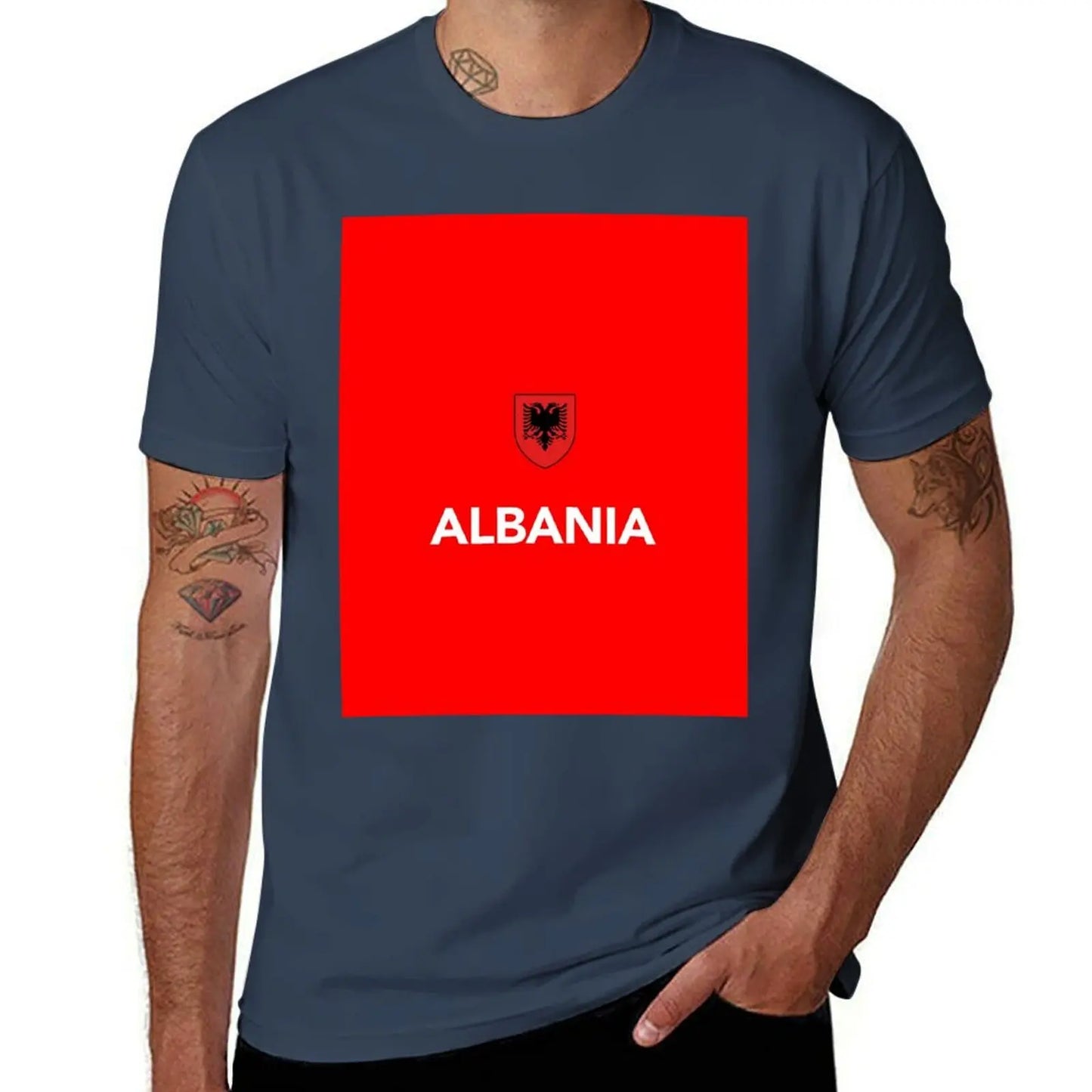 Albania Albanian Football Soccer T-Shirt Aesthetic clothing vintage anime shirt men clothes