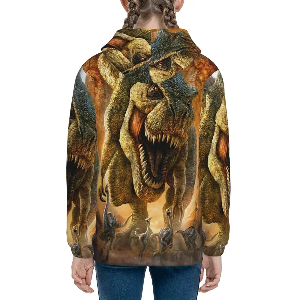 3D Printed Funny Pattern Hoodies Christmas Cool Dancing Santa Long Sleeve Loose Kids Casual Novelty Sweatshirts Autumn Winter