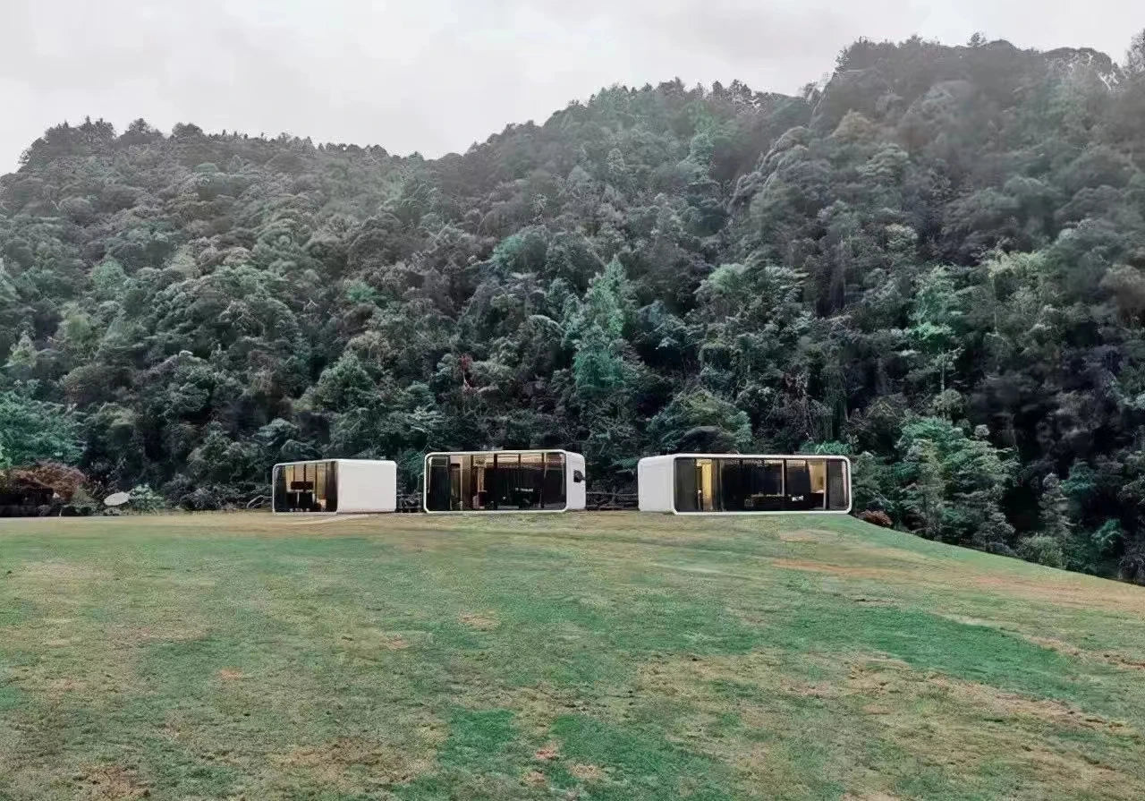 Prefabricated IOT Building automation control Modular for Homestay Capsule Space Carbin Room Prefab Tiny Mobile Smart home villa