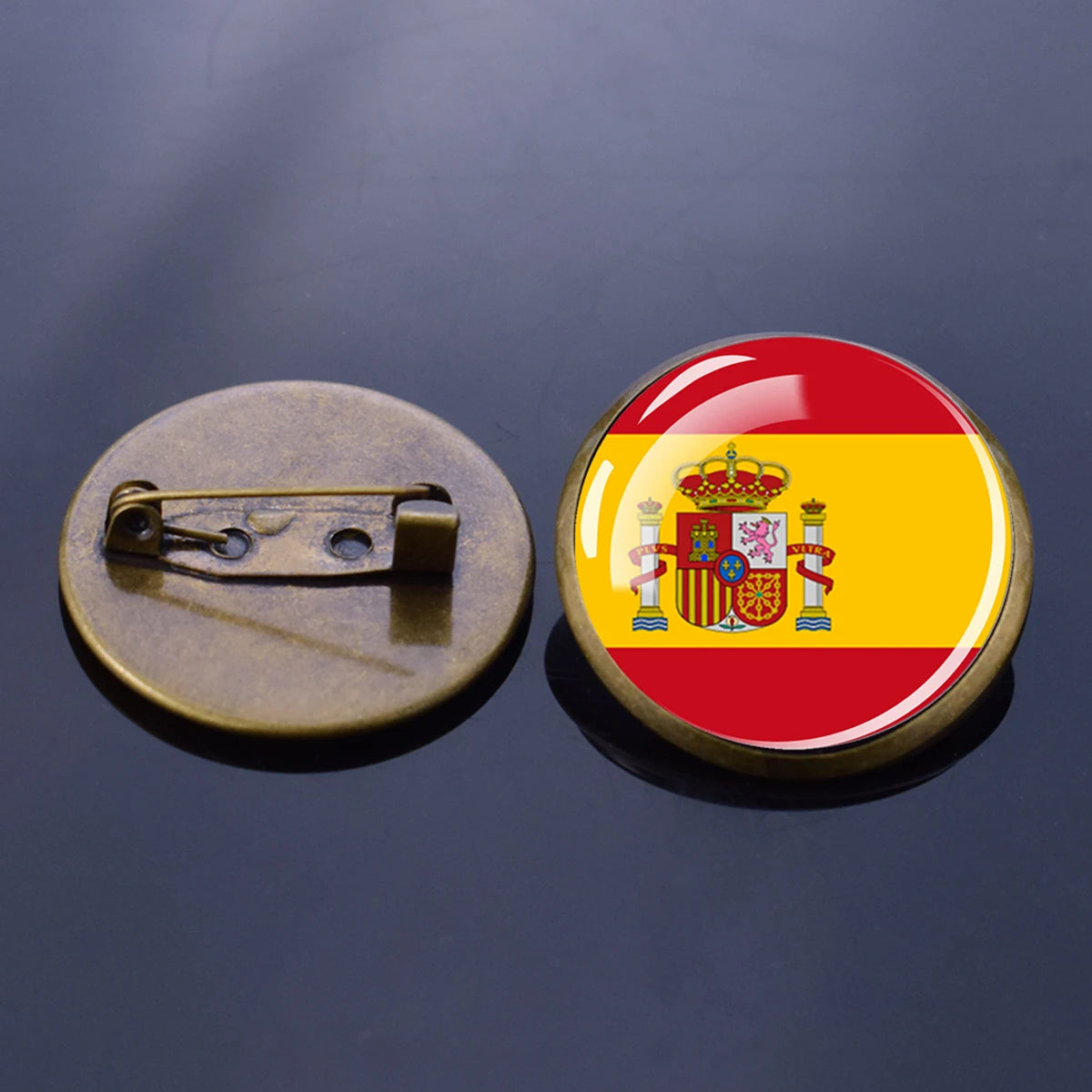 Europe National Flag Brooch Pins Albania Spain Italy France UK Germany Poland Flags Badge Patriot Gift