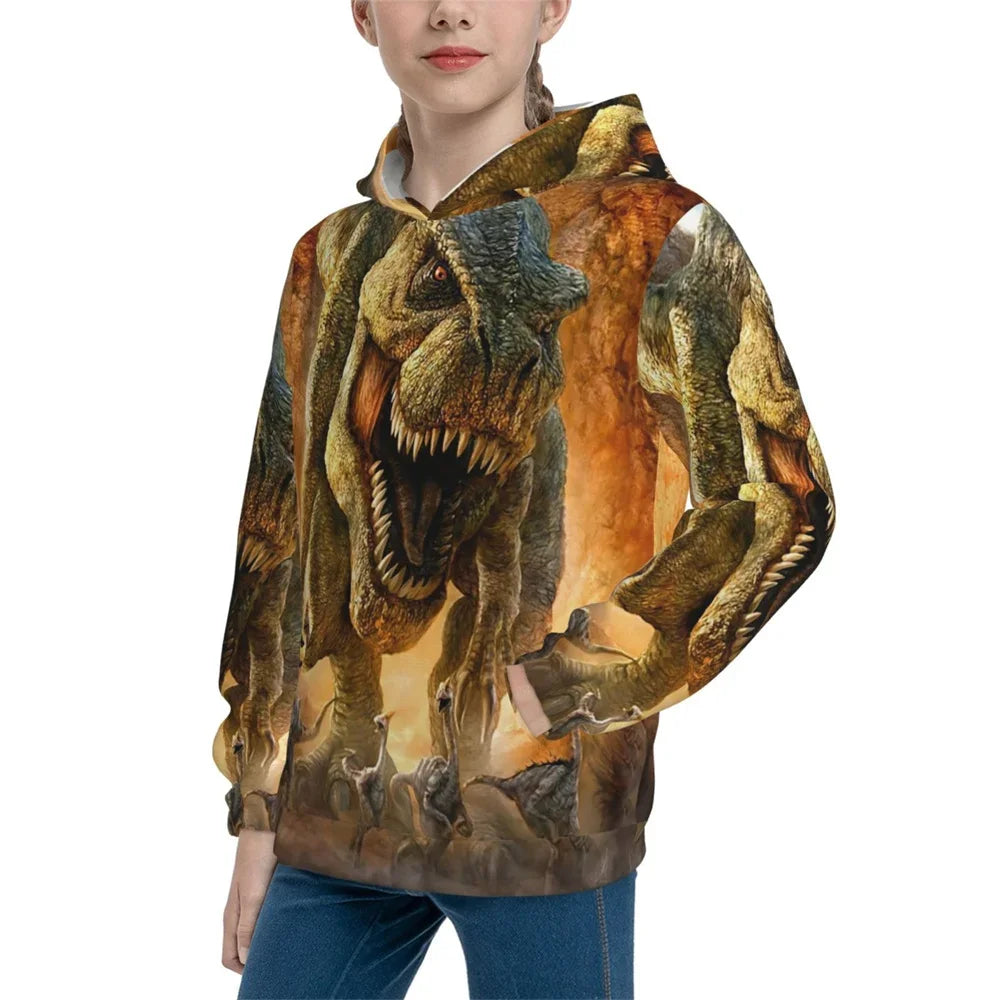3D Printed Funny Pattern Hoodies Christmas Cool Dancing Santa Long Sleeve Loose Kids Casual Novelty Sweatshirts Autumn Winter