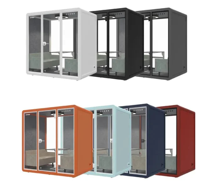 Prefab house luxury 4 person office pod fast assemble silent conference room Individual pod with CE