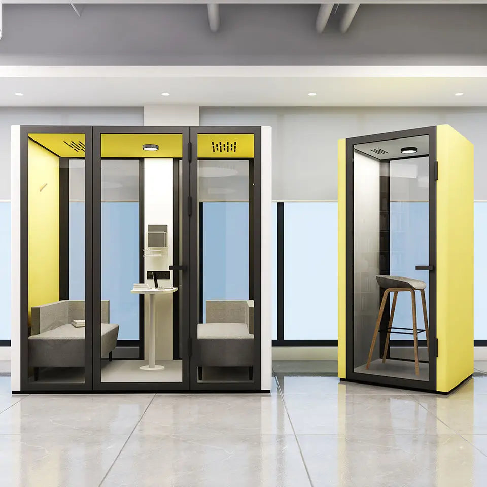 Prefab house luxury 4 person office pod fast assemble silent conference room Individual pod with CE
