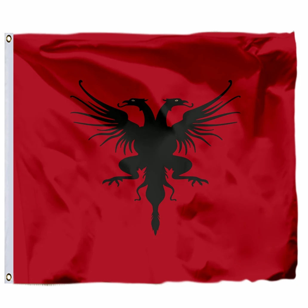 Albania Variation Albanian Royal Army Flag Mercurio Bua 4x4ft Princess House Wied 120x120cm Mahmut Pasha Bushatli 1769 Banner