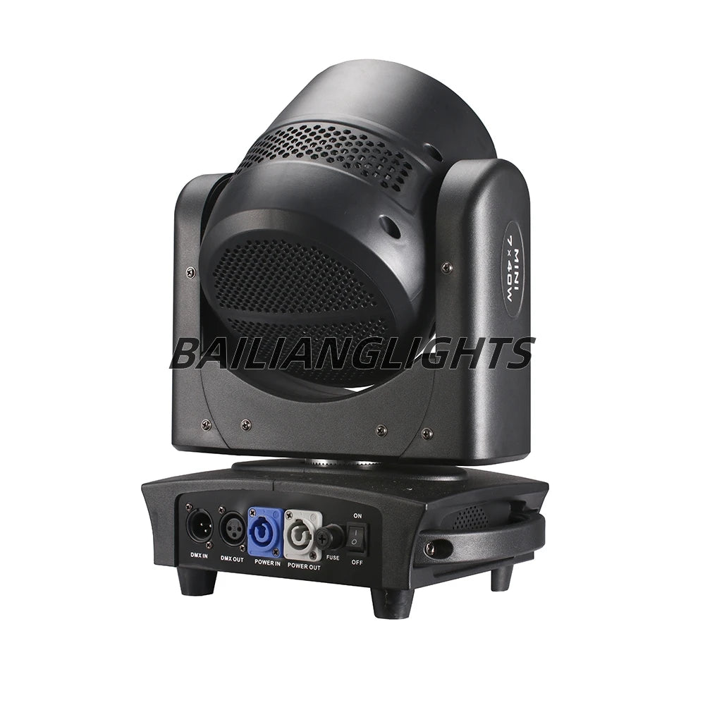 2PCS Lyre Sharpy LED Beam + Wash Mobile Lighting Equipment, DMX for NightClub, Dj Chang Party, Bar, 4 in1, Zoom, RGBW, 7x40W