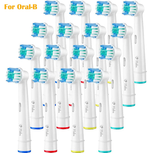 16×Replacement Brush Heads For Oral-B Electric Toothbrush Fit Advance Power/Pro Health/Triumph/3D Excel/Vitality Precision Clean