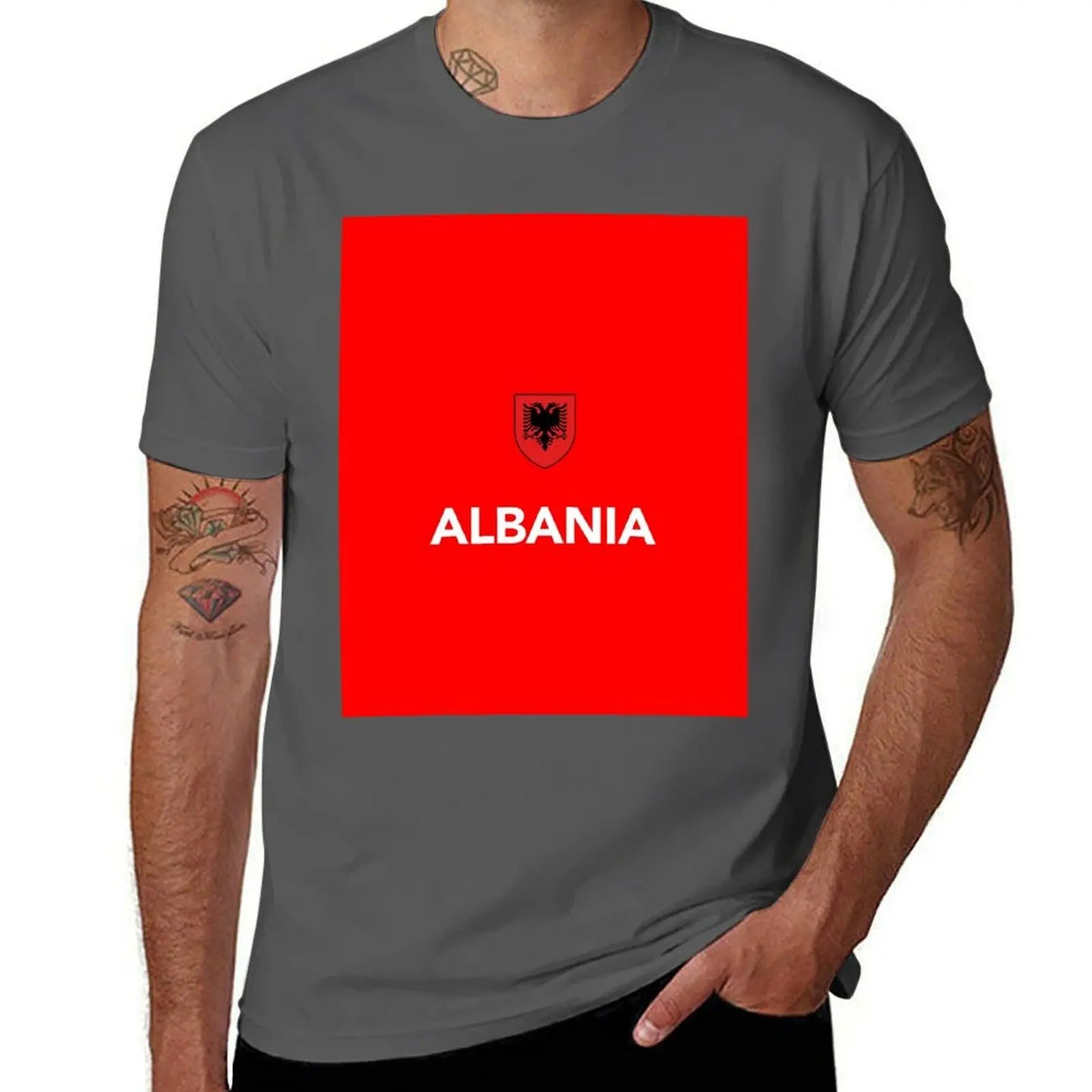 Albania Albanian Football Soccer T-Shirt Aesthetic clothing vintage anime shirt men clothes