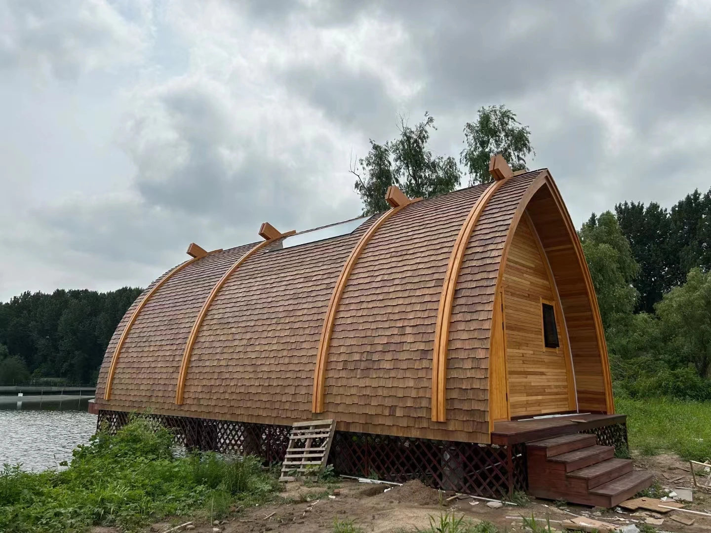 Venice Yacht style Prefabricated boat house villa, Boat Shape metal Log Home, Prefab Tiny Modern IOT Houses.holiday Houseboat