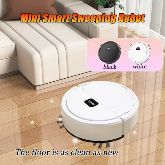 2024 Automatic Portable Mini Home Floor Robotic Vacuum Cleaner USB Rechargeable Wet Dry Three-In-One Sweeping Machine for Home
