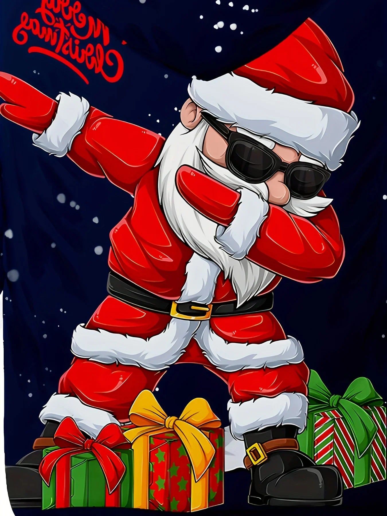 3D Printed Funny Pattern Hoodies Christmas Cool Dancing Santa Long Sleeve Loose Kids Casual Novelty Sweatshirts Autumn Winter