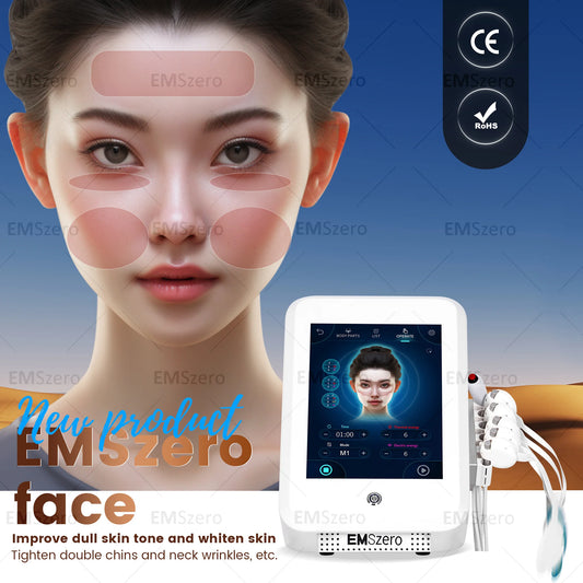 2024 The latest portable EMRF face anti-aging care machine pe face lift machine EMS face beauty machine