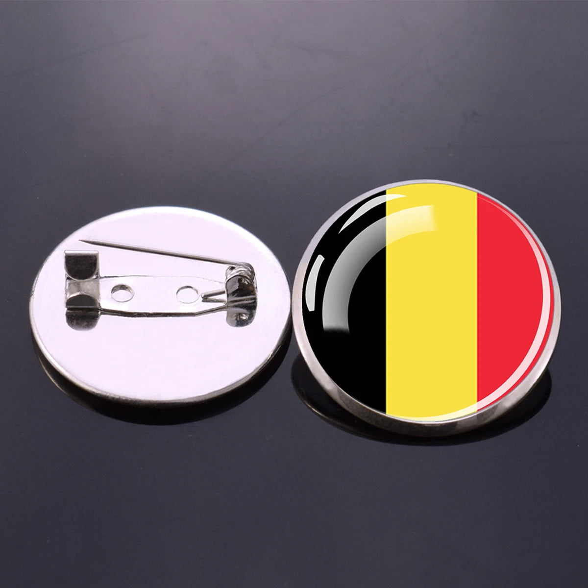 Europe National Flag Brooch Pins Albania Spain Italy France UK Germany Poland Flags Badge Patriot Gift