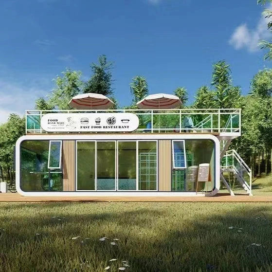 Prefabricated IOT Building automation control Modular for Homestay Capsule Space Carbin Room Prefab Tiny Mobile Smart home villa