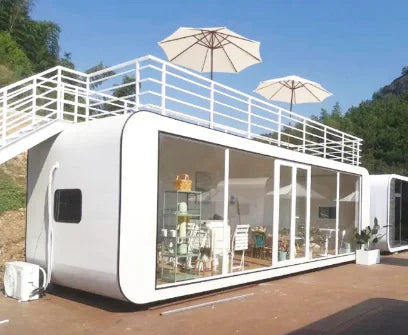 Modern Design House Modular, Prefabricated IOT Home module, factory built living capsule IOT cabin booth kiosk