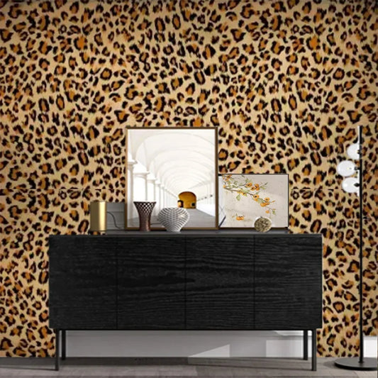 Leopard Print Frosted  Living Room Bedroom Muebles Cocina  Waterproof Prova Dgua Self Adhesive Wallpaper Pvc Kitchen Cabinets