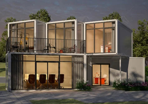 Steel structure modular villa easy assemble modern home,Safety protection anti-earthquake flood relief tent container house