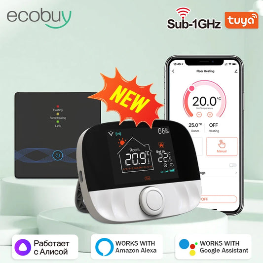 Tuya Smart Home Wifi Heating Thermostat Wireless Wifi Thermostat For Gas Boiler Smart Life Temperature Controller Alexa Google
