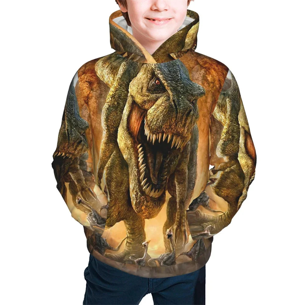 3D Printed Funny Pattern Hoodies Christmas Cool Dancing Santa Long Sleeve Loose Kids Casual Novelty Sweatshirts Autumn Winter