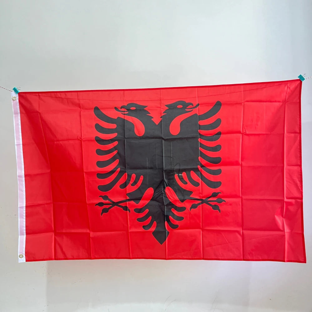 ALB AL Albania Flag 90x150cm Albania Flag Polyester High Qualityprinted hanging Polyester