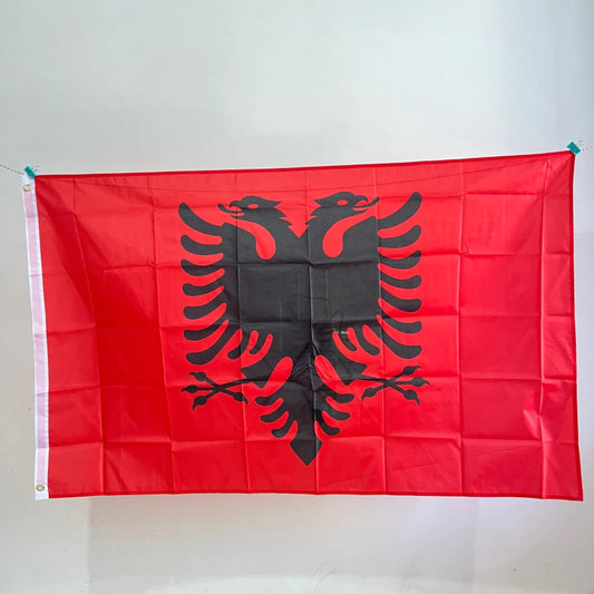 ALB AL Albania Flag 90x150cm Albania Flag Polyester High Qualityprinted hanging Polyester