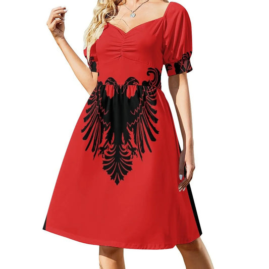 Albanian Flag Sleeveless Dress birthday dress evening dress wedding dresses for parties Summer dresses for women