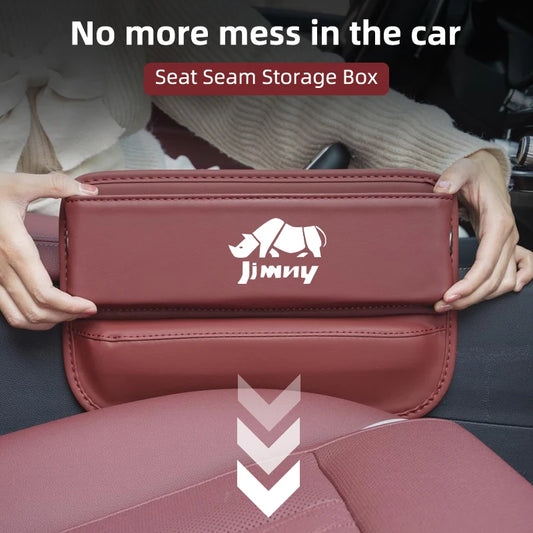 Car Seat Seam Organiser Console Side Pocket Storage Bag Phone Holder For Suzuki Grand Vitara SX4 Swift Jimny Kizashi Liana