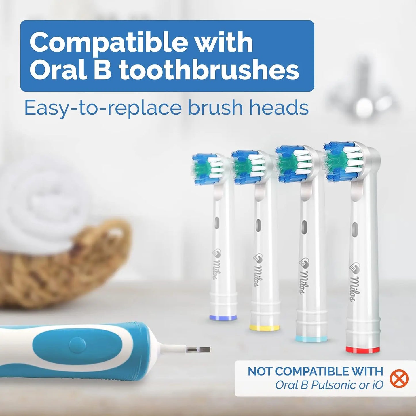 Electric Toothbrush Replacement Tooth Brush Heads for Oral B Sonic Electric Toothbrush Cleaning Tooth Brush Heads