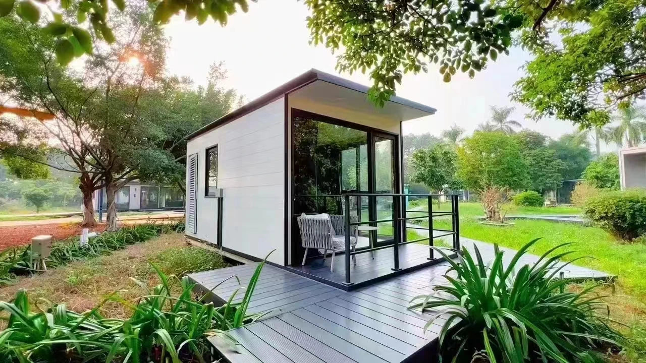 Prefabricated IOT Building automation control Modular for Homestay Capsule Space Carbin Room Prefab Tiny Mobile Smart home villa