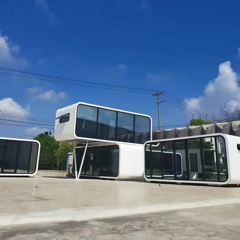 Prefabricated IOT Building automation control Modular for Homestay Capsule Space Carbin Room Prefab Tiny Mobile Smart home villa