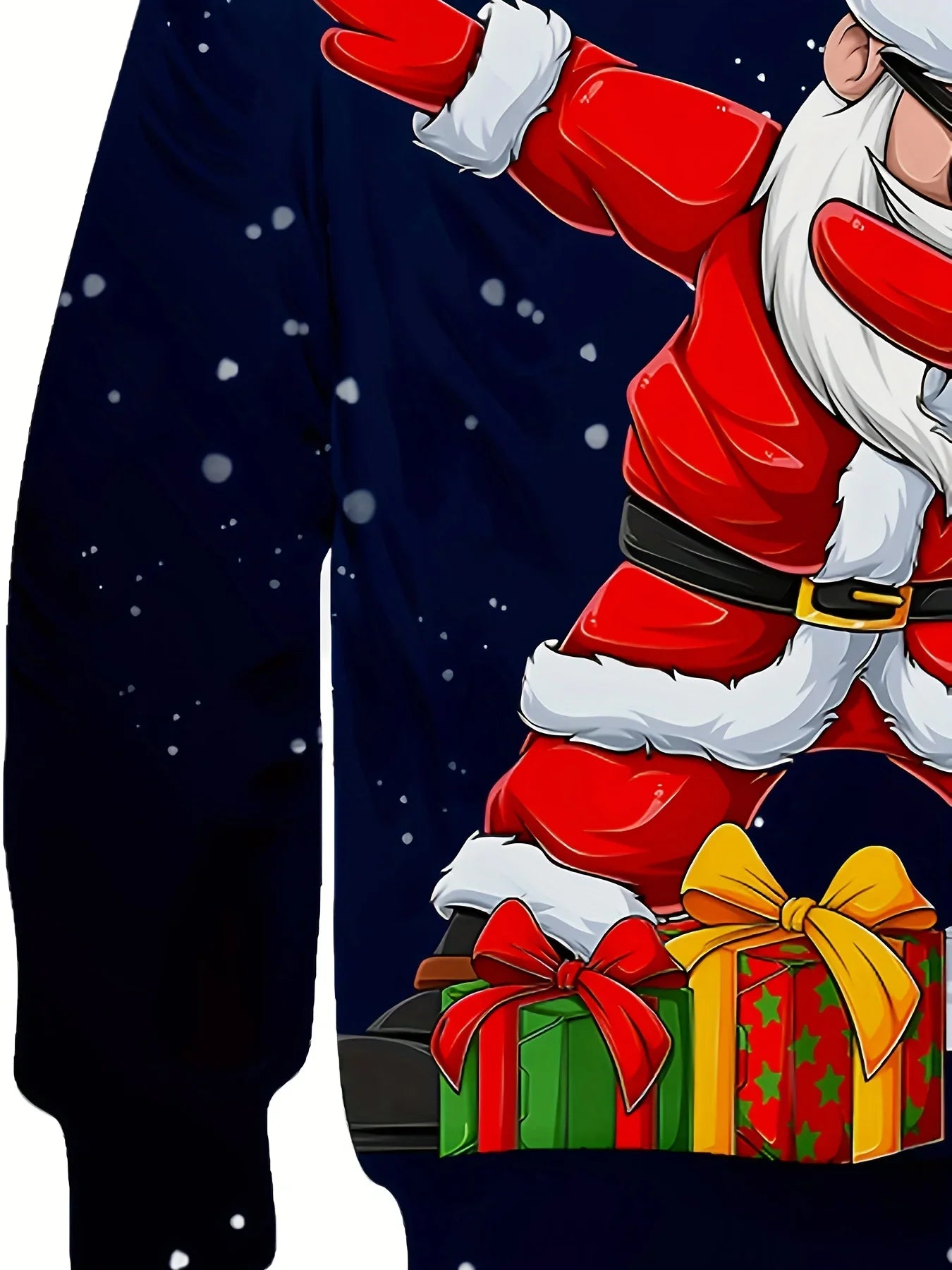 3D Printed Funny Pattern Hoodies Christmas Cool Dancing Santa Long Sleeve Loose Kids Casual Novelty Sweatshirts Autumn Winter