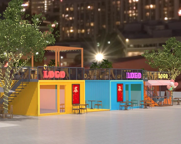 Prefab Container Sunroom Houses, Green Modular Tiny Box Shopping Booth, Mobile Prefab Glass Container House