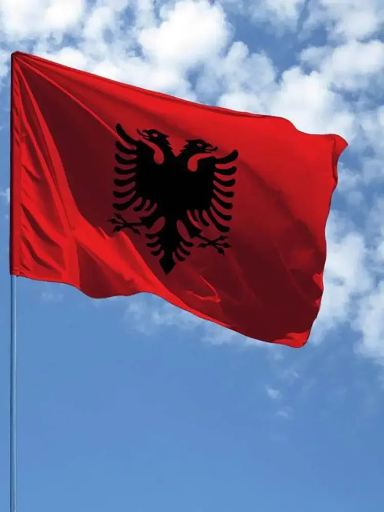Albania Flag 90X150cm Polyester High Quality Albanian National Flags