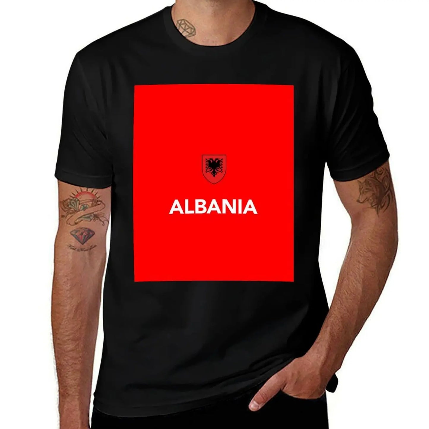 Albania Albanian Football Soccer T-Shirt Aesthetic clothing vintage anime shirt men clothes