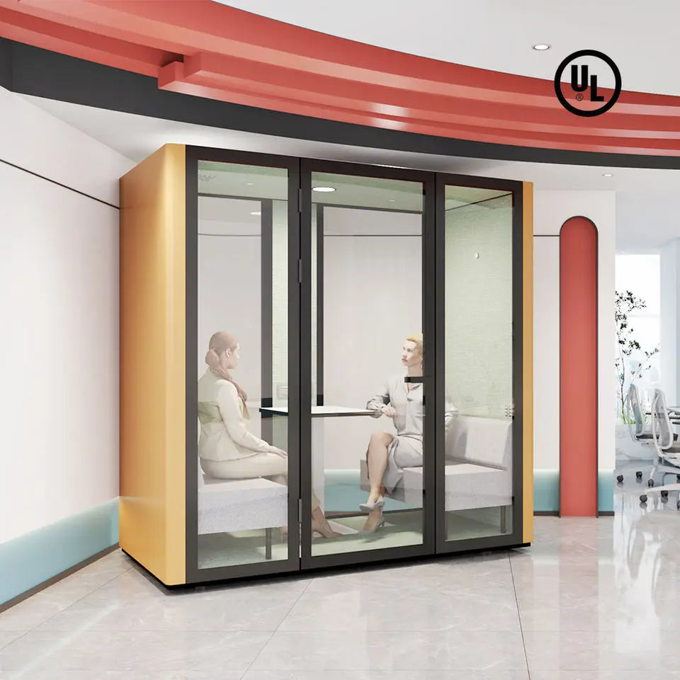 Prefab house luxury 4 person office pod fast assemble silent conference room Individual pod with CE