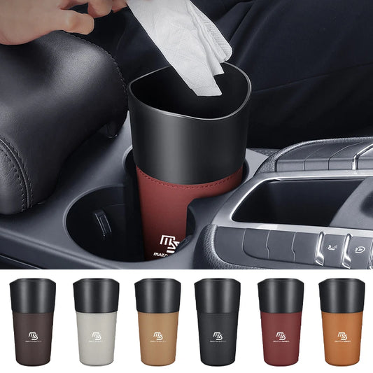 Car Trash Bin Console Rubbish Cans Storage Phone Holder Garbage Box For Mazda 6 3 CX5 5 2 323 CX7 Demio Atenza MX30 CX9 RX8 RX7