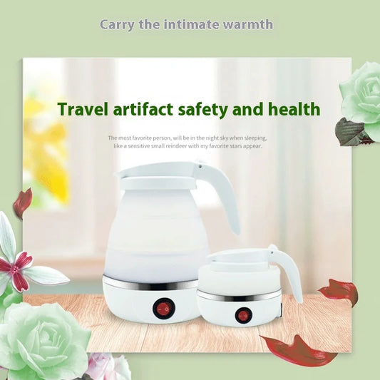 Mini Portable Foldable Electric Kettle 600ML Household Travel Kettle Kitchen Appliances Teapot High Temperature Boiling Water