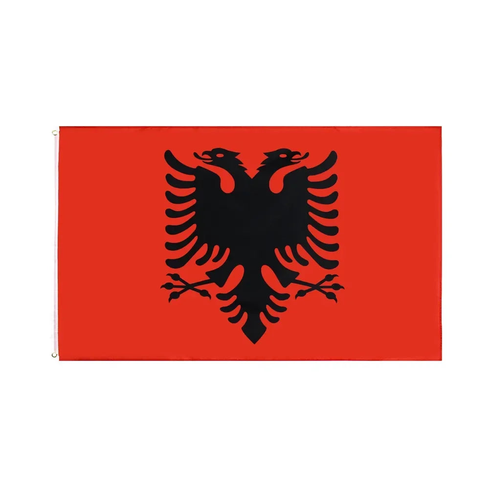Albania Flag 90X150cm Polyester High Quality Albanian National Flags