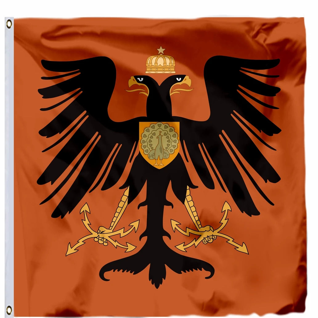 Albania Variation Albanian Royal Army Flag Mercurio Bua 4x4ft Princess House Wied 120x120cm Mahmut Pasha Bushatli 1769 Banner