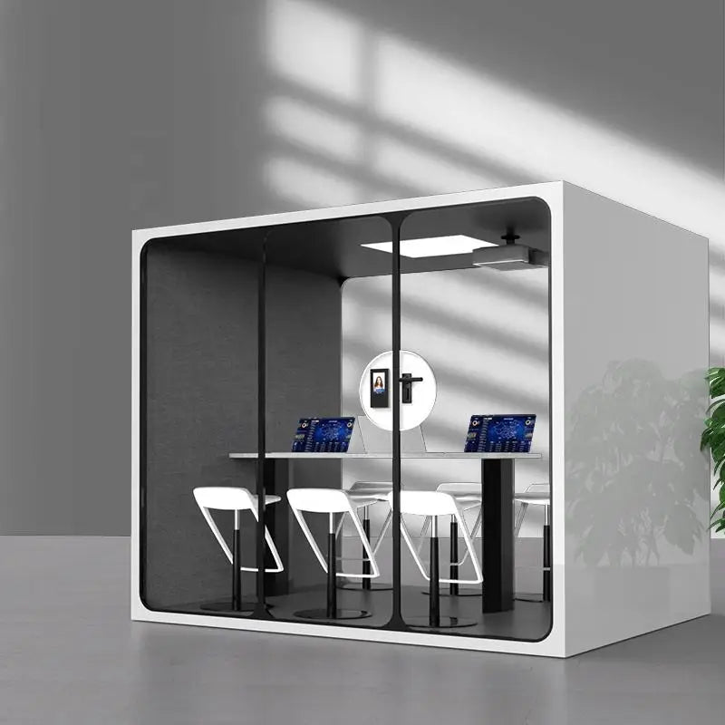 Prefab house luxury 4 person office pod fast assemble silent conference room Individual pod with CE