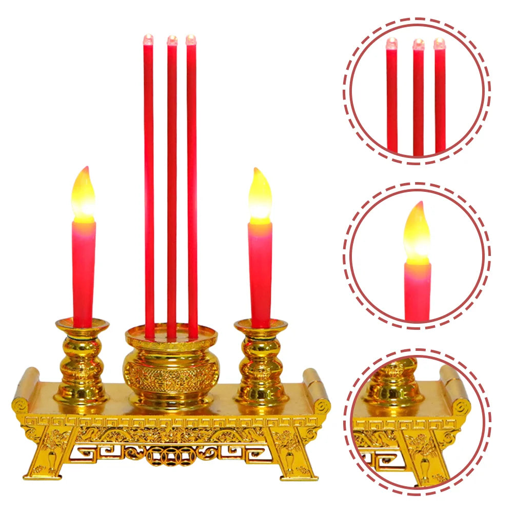 Worship lamp Electric Fake Buddhism Light Worship Altar Table Decor