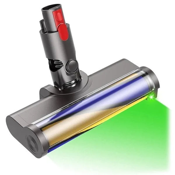 For Dyson V7 V8 V10 V11 V15 Vacuum Cleaner Floor Nozzle Brush Head with LED, Illuminates Hidden Dust and Good for Hard Floors