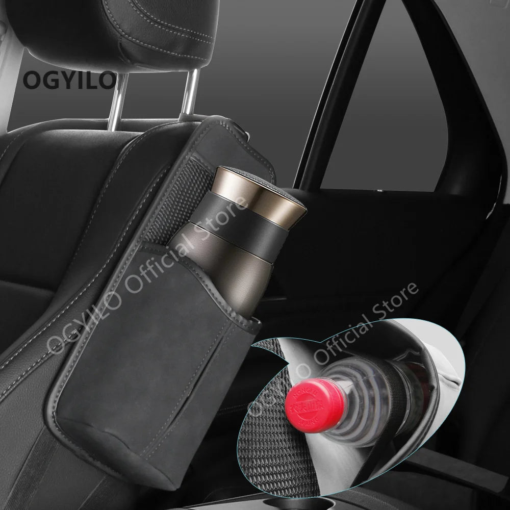 For Audi Q4 Car Seat Back Large Capacity Storage Box Mobile Phone Cup Storage Bag Car Seat Side Storage Pocket for Phone Bottle