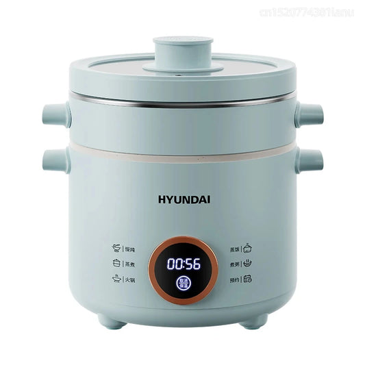 2L Electric Rice Cooker Cooking Pot Mini Multicooker Lunch Box Rice Cookers Hotpot Non-stick Electric Skillet Food Steamer 220V