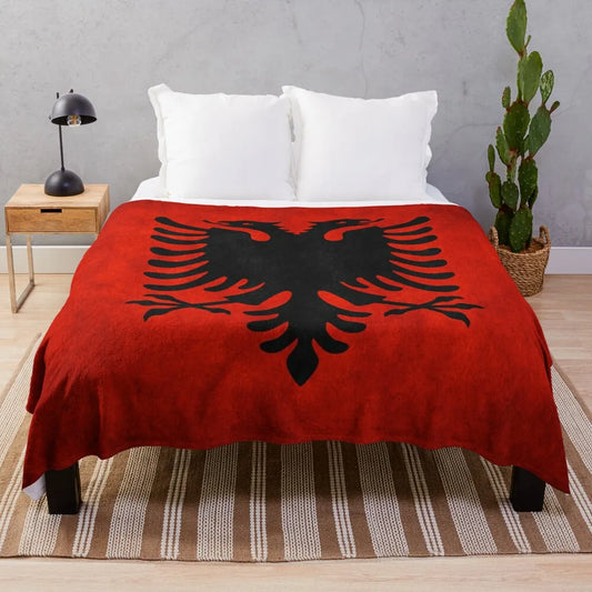 Albania | Albanian Flag | National Flag of Albania Throw Blanket Personalized Gift Blankets For Sofas Bed covers